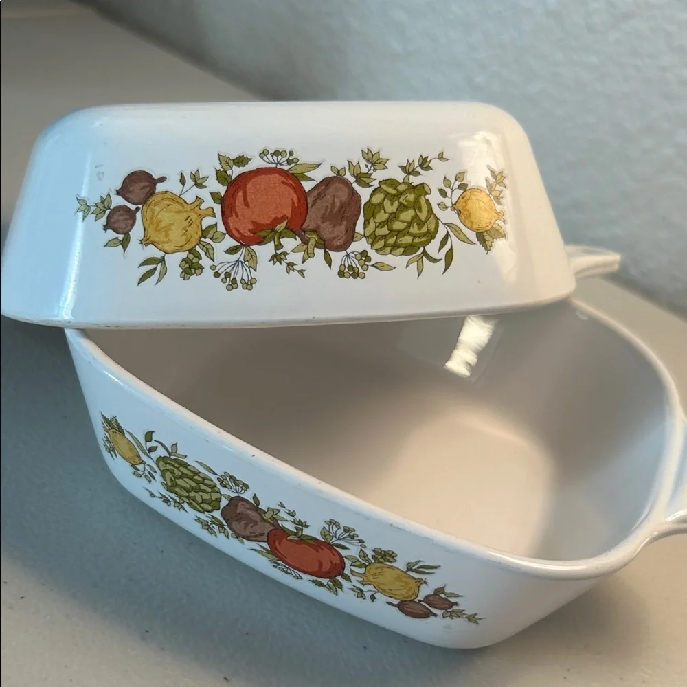 Vintage CorningWare Spice of Life P-41-B Petite Casserole Dish Set 1¾ Cup